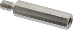Electro Hardware - M3x0.50, 21.76mm OAL, 4.5mm Across Flats, Stainless Steel Hex Male/Female Circuit Board Standoffs - 6.4mm Thread Depth, 17mm Body Length, Uncoated - Industrial Tool & Supply