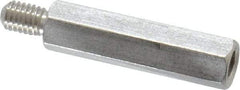 Electro Hardware - M3x0.50, 22.76mm OAL, 4.5mm Across Flats, Stainless Steel Hex Male/Female Circuit Board Standoffs - 6.4mm Thread Depth, 18mm Body Length, Uncoated - Industrial Tool & Supply