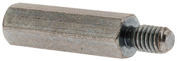 Electro Hardware - 1/4-20, 3-1/2" OAL, 1/2" Across Flats, Brass Male/Female Hex Circuit Board Standoff - Industrial Tool & Supply