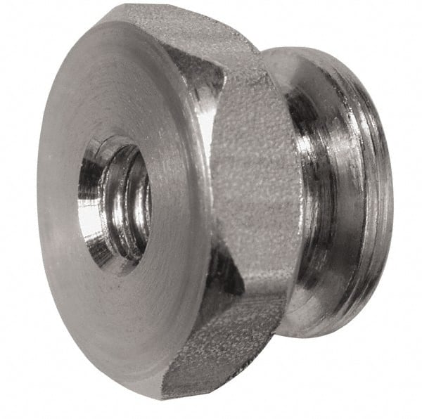 Electro Hardware - #8-32 UNC Thread, Uncoated, Grade 303 Stainless Steel Hex Thumb Nut - Industrial Tool & Supply