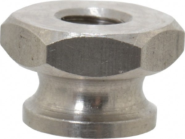 Electro Hardware - 1/4-20" UNC Thread, Uncoated, Grade 303 Stainless Steel Hex Thumb Nut - Industrial Tool & Supply