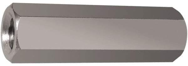 Electro Hardware - M3x0.50, 18mm OAL, 6mm Across Flats, Stainless Steel Hex Fully Threaded Female Circuit Board Standoffs - 18mm Thread Depth, 19mm Body Length, Uncoated - Industrial Tool & Supply