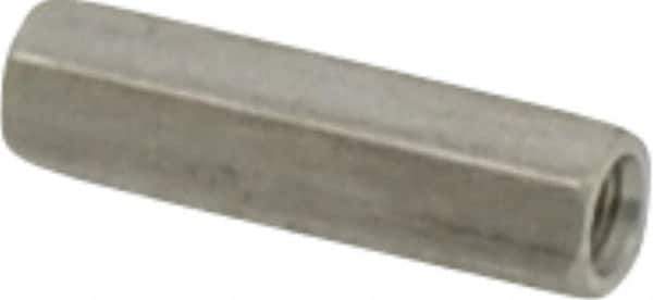 Electro Hardware - M3x0.50, 17mm OAL, 4.5mm Across Flats, Stainless Steel Hex Fully Threaded Female Circuit Board Standoffs - 17mm Thread Depth, 17mm Body Length, Uncoated - Industrial Tool & Supply