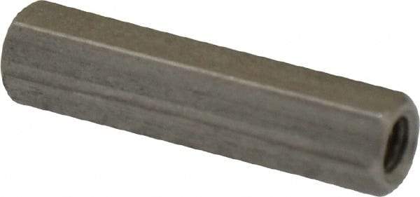 Electro Hardware - M3x0.50, 20mm OAL, 4.5mm Across Flats, Stainless Steel Hex Partially Threaded Female Circuit Board Standoffs - 6.4mm Thread Depth, 20mm Body Length, Uncoated - Industrial Tool & Supply