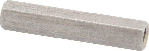 Electro Hardware - M3x0.50, 24mm OAL, 4.5mm Across Flats, Stainless Steel Hex Partially Threaded Female Circuit Board Standoffs - 6.4mm Thread Depth, 24mm Body Length, Uncoated - Industrial Tool & Supply