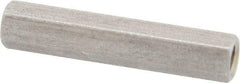Electro Hardware - M3x0.50, 24mm OAL, 4.5mm Across Flats, Stainless Steel Hex Partially Threaded Female Circuit Board Standoffs - 6.4mm Thread Depth, 24mm Body Length, Uncoated - Industrial Tool & Supply