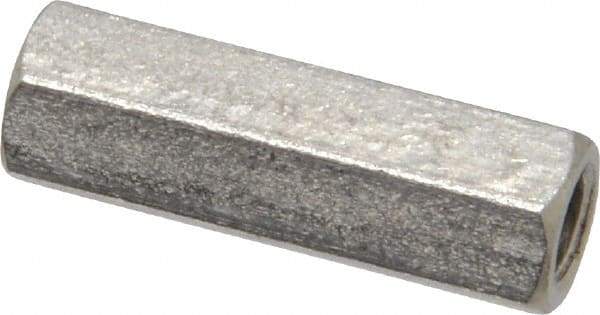 Electro Hardware - M4x0.70, 19mm OAL, 6mm Across Flats, Stainless Steel Hex Fully Threaded Female Circuit Board Standoffs - 19mm Thread Depth, 19mm Body Length, Uncoated - Industrial Tool & Supply