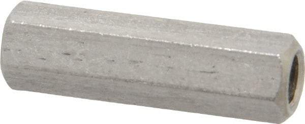 Electro Hardware - M4x0.70, 22mm OAL, 6mm Across Flats, Stainless Steel Hex Partially Threaded Female Circuit Board Standoffs - 22mm Thread Depth, 22mm Body Length, Uncoated - Industrial Tool & Supply
