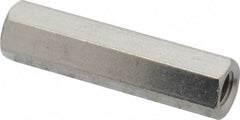 Electro Hardware - M4x0.70, 25mm OAL, 6mm Across Flats, Stainless Steel Hex Partially Threaded Female Circuit Board Standoffs - 25mm Thread Depth, 25mm Body Length, Uncoated - Industrial Tool & Supply