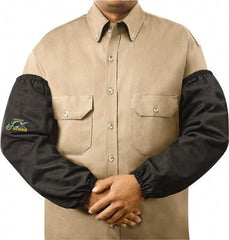 Steiner - Size Universal, Black Carbon Fiber Knit Welding Sleeve - 23" Long Sleeve, Elastic Opening at Both Ends - Industrial Tool & Supply