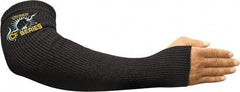 Steiner - Size Universal, Black Carbon Fiber Knit Welding Sleeve - 18" Long Sleeve, Made with Thumb Hole - Industrial Tool & Supply