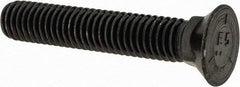 Value Collection - 7/16-14 UNC, 2-1/2" OAL, Steel Plow Bolt - Uncoated, Grade 5 - Industrial Tool & Supply