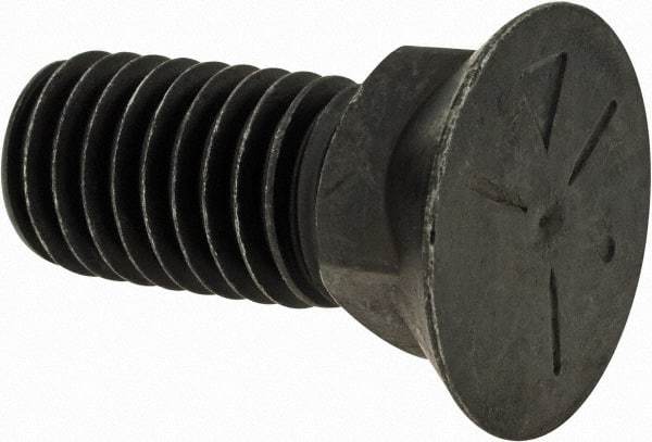 Value Collection - 1/2-13 UNC, 1-1/4" OAL, Steel Plow Bolt - Uncoated, Grade 5 - Industrial Tool & Supply