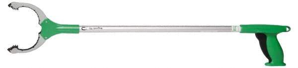 Unger - 32" Long Trash Pick Up Tool - Aluminum, Use for Bottles, Cans, Debris, Paper - Industrial Tool & Supply