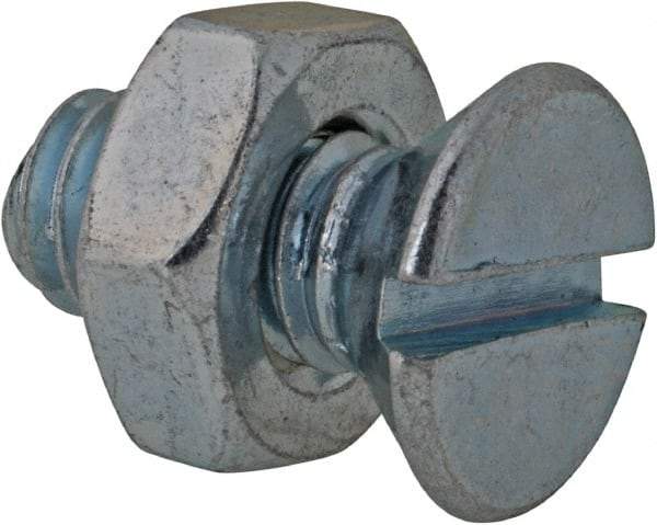 Value Collection - 5/16-18 UNC, 3/4" OAL Slotted Drive Machine Screw - Flat Head, Grade 2 Steel, Zinc-Plated Finish, Without Washer - Industrial Tool & Supply