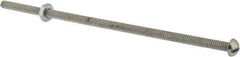 Value Collection - #10-24 UNC, 6" Length Under Head Slotted Drive Machine Screw - Round Head, Grade 2 Steel, Zinc-Plated Finish, Without Washer - Industrial Tool & Supply