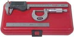 SPI - 3 Piece, Machinist Caliper and Micrometer Tool Kit - 0.0001 Inch Graduation - Industrial Tool & Supply