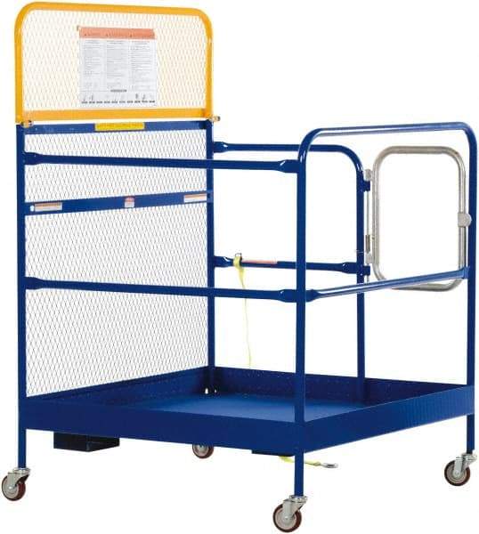 Vestil - 60" Platform - Forklift Work Platform, 1,000 Lb Capacity, 60" Platform Height, 48" Base Width x 48" Base Depth - Industrial Tool & Supply