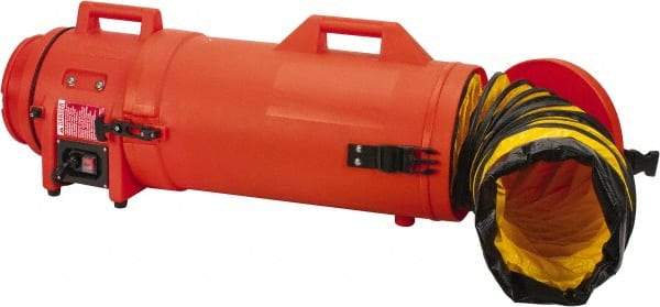 Allegro - 831 CFM, Electrical AC Axial Blower Kit - 8 Inch Inlet/Outlet, 0.33 HP, 115 Max Voltage Rating - Industrial Tool & Supply