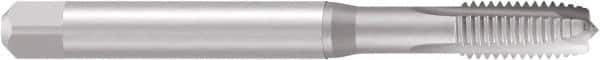 Emuge - #10-32 UNF, 3 Flute, Nitride Finish, Cobalt Spiral Point Tap - Modified Bottoming Chamfer, Right Hand Thread, 2.756" OAL, 0.512" Thread Length, 0.194" Shank Diam, 3BX Class of Fit, Series Rekord B - Exact Industrial Supply