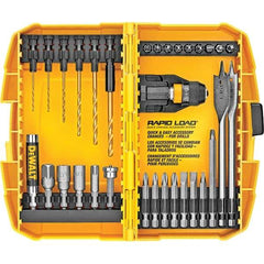 DeWALT - 32 Piece, Screwdriver Bit Set - #1, #2, 1/4" Drive - Industrial Tool & Supply