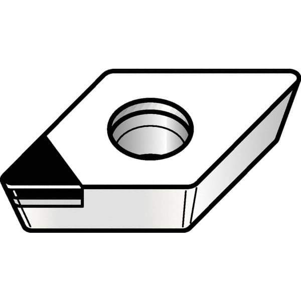 Kennametal - DPGW21.50.5 F Grade KD1400 Polycrystalline Diamond (PCD) Turning Insert - 55° Diamond, 1/4" Inscr Circle, 3/32" Thick, 0.0079" Corner Radius - Industrial Tool & Supply