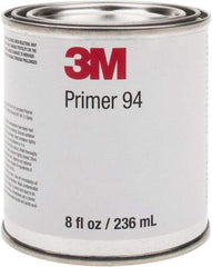 3M - 236.5 mL, Light Yellow Adhesive Primer - For Use with 3M Tapes - Industrial Tool & Supply