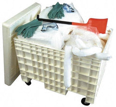 PRO-SAFE - Hazardous Materials Spill Kit - HDPE Mobile Spill Cart - Industrial Tool & Supply