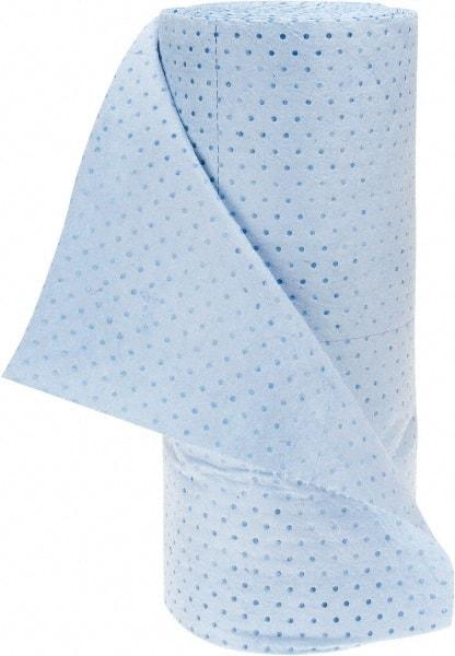 PRO-SAFE - 58 Gal Capacity per Package, Oil Only Roll - 150' Long x 30" Wide, Blue, Polypropylene - Industrial Tool & Supply