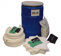 PRO-SAFE - Oil Only Spill Kit - 55 Gal Polyethylene Drum - Industrial Tool & Supply