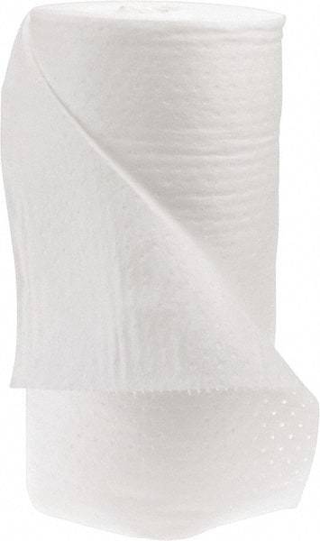 PRO-SAFE - 61 Gal Capacity per Package, Oil Only Roll - 300' Long x 30" Wide, White, Polypropylene - Industrial Tool & Supply