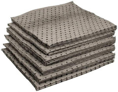 PRO-SAFE - 33 Gal Capacity per Package, Universal Pad - 17" Long x 15" Wide, Gray, Polypropylene - Industrial Tool & Supply