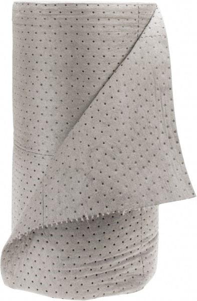 PRO-SAFE - 60 Gal Capacity per Package, Universal Roll - 150' Long x 30" Wide, Gray, Polypropylene - Industrial Tool & Supply