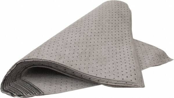 PRO-SAFE - 57 Gal Capacity per Package, Universal Pad - 38" Long x 34" Wide, Gray, Polypropylene - Industrial Tool & Supply