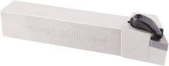 Iscar - DDJN, Left Hand Cut, 7° Lead Angle, 1" Shank Height x 1" Shank Width, Negative Rake Indexable Turning Toolholder - 6" OAL, DNMG Insert Compatibility, Series R-Clamp - Industrial Tool & Supply