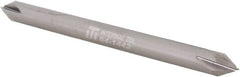 Made in USA - 3/16" Diam 4 Flute Double End Solid Carbide Chamfer Mill - Industrial Tool & Supply