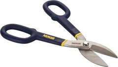 Irwin - 2" Length of Cut, Straight Pattern Tinner's Snip - 10" OAL, Vinyl Handle, 24 AWG Steel Capacity - Industrial Tool & Supply