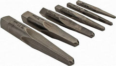 Irwin - 6 Piece Straight Flute Screw Extractor Set - #1 to #6 Size Range - Industrial Tool & Supply