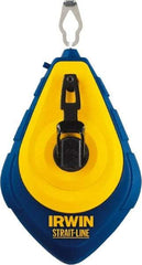 Irwin - 100' Long Chalk Line Reel - Industrial Tool & Supply