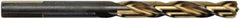 Irwin - 31/64" High Speed Steel Jobber Drill - Oxide/Gold Finish, Right Hand Cut, Spiral Flute, Round with Flats Shank, 5-7/8" OAL, Turbomax Point - Industrial Tool & Supply
