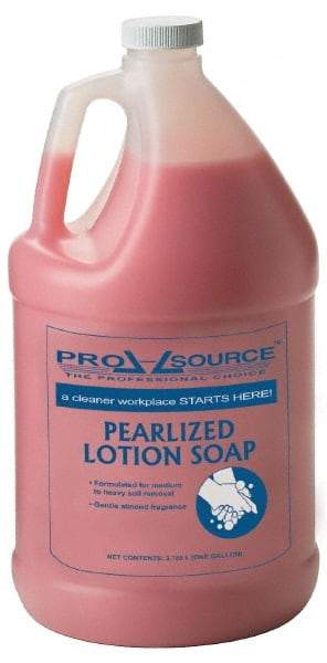 PRO-SOURCE - 1 Gal Bottle Liquid Soap - Hand Soap, Pink, Almond Scent - Industrial Tool & Supply