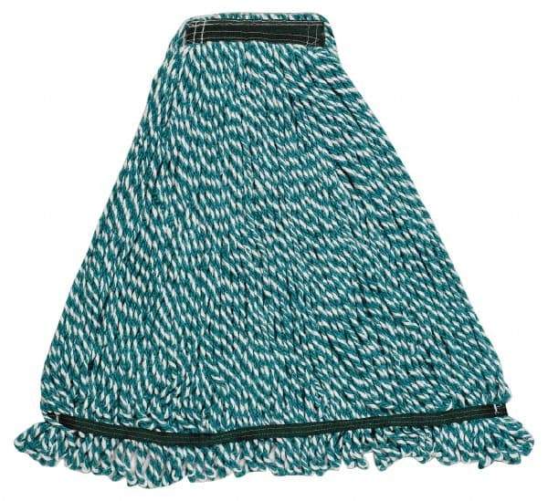 Rubbermaid - Green Head Band, Medium Microfiber Mop Pad - Industrial Tool & Supply