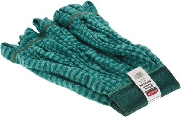 Rubbermaid - Green Head Band, Medium Microfiber Mop Pad - Industrial Tool & Supply