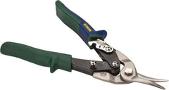 Irwin - 1-5/16" Length of Cut, Right Pattern Aviation Snip - 10" OAL, ProTouch Handle, 18 AWG Steel Capacity - Industrial Tool & Supply