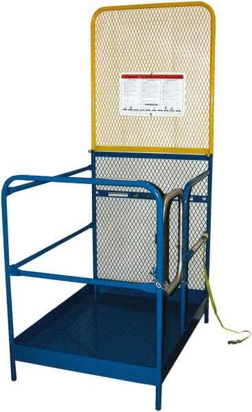 Vestil - 89" Platform - Forklift Work Platform, 1,000 Lb Capacity, 89-5/8" Platform Height, 36" Base Width x 36" Base Depth - Industrial Tool & Supply
