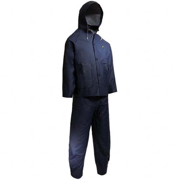 OnGuard - Size XL Blue Rain Three Piece Suit - Industrial Tool & Supply
