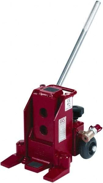 GKS - 5 Ton Capacity Toe Jack - 0.6" to 15-1/2" High, 5-1/2" Piston Stroke - Industrial Tool & Supply