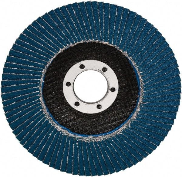 3M - 40 Grit, 7" Disc Diam, 5/8-11 Center Hole, Type 29 Zirconia Alumina Flap Disc - 8,600 Max RPM, Cloth Backing, Arbor Attaching System, Coated - Industrial Tool & Supply