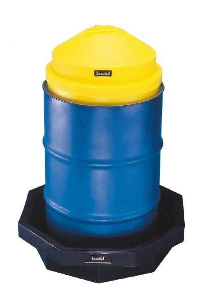 Made in USA - Oil Drum Funnel Cover - Polyethelyne - Industrial Tool & Supply