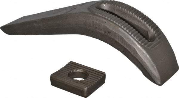 Gibraltar - 1" Stud, Carbon Steel, Plain Strap Clamp - 12" OAL x 2-3/4" Wide x 6-1/4" High, Plain Nose - Industrial Tool & Supply